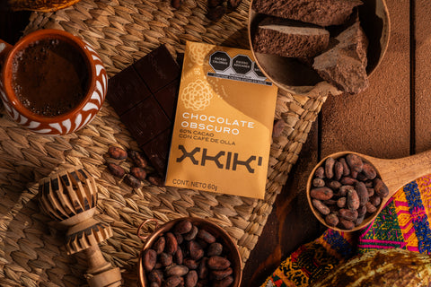 Chocolate Obscuro 60% Cacao con Café de Olla